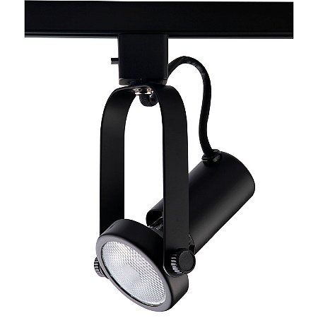 SPOT PARA TRILHO BASIC PRETO (D)6.5CM (A)16CM  1XE27 PAR20