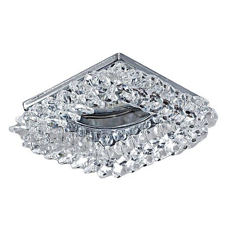 SPOT DE EMBUTIR SHINE D 9,5CM X 3CM  1XGU10 127V / 220V CROMADO E TRANSP