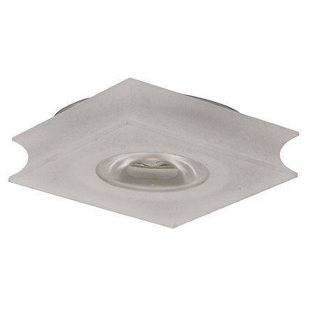 SPOT DE EMBUTIR GLOW 6CM X 6CM X 4CM  3 X LED 1W 127V / 220V ACETINADO E TRANSP