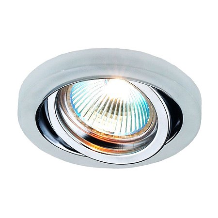 SPOT DE EMBUTIR SHINE D 9CM X 3CM  1XGU10 127V / 220V CROMADO E TRANSP