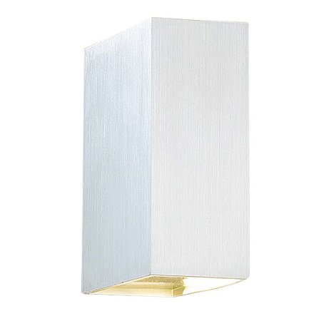 ARANDELA BRICK 5CM X 10CM X 12,5CM  2 X LED 5W 127V / 220V BRANCO