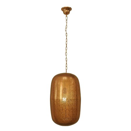 PENDENTE MADRAS D 28CM X 53CM  1XE27 127V / 220V COBRE