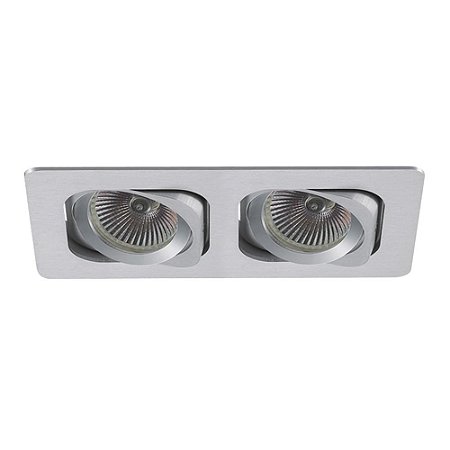 SPOT DE EMBUTIR MONET 9,5CM X 17,5CM X 2,5CM  2XGU10 127V / 220V BRANCO