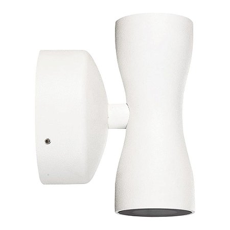 ARANDELA DUET 9CM X 9,5CM X 12CM  2 X LED 2,5W 127V / 220V BRANCO