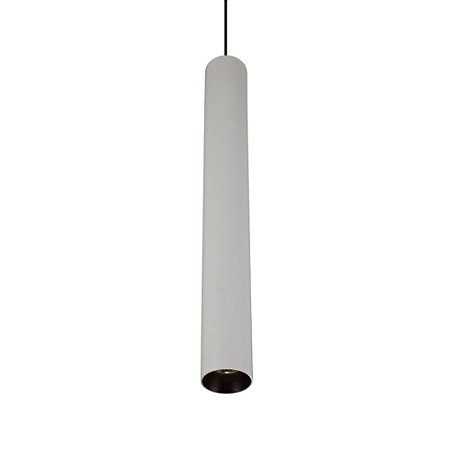 PENDENTE ARKITEK D 6CM X 40CM  1 X LED 9W 127V / 220V BRANCO