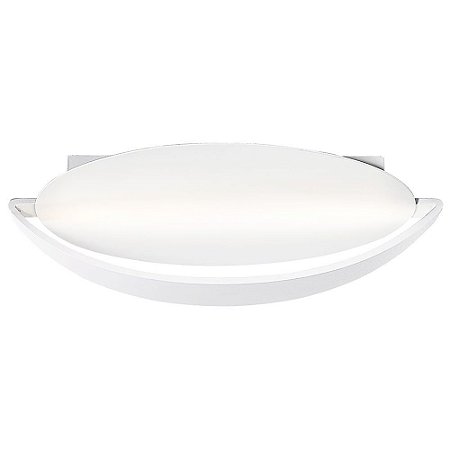 PLAFON LUNI D 35CM X 12CM  1 X LED 12W 127V / 220V BRANCO