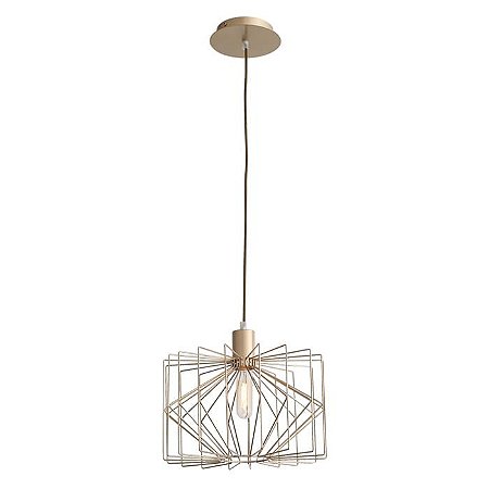PENDENTE KUHI D 32CM X 28,5CM  1XE27 127V / 220V DOURADO