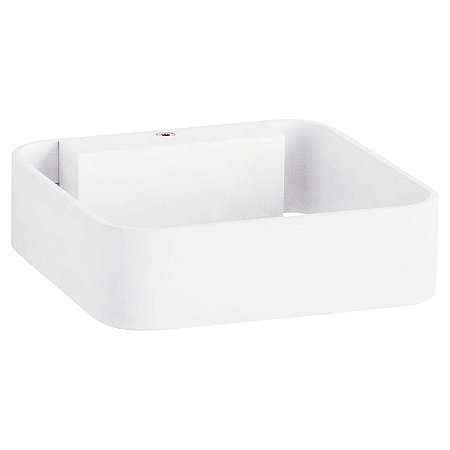 ARANDELA ALCA 15CM X 15CM X 4CM  1 X LED 6W 127V / 220V PRATA