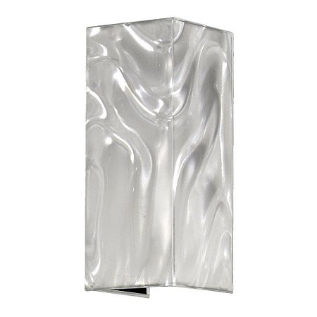 ARANDELA METAL E ACETATO 15CM X 15CM X 50CM  2XE27 127V / 220V BRANCO