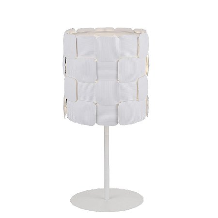 ABAJUR VEGA D 24CM X 55CM  1XE27 127V / 220V BRANCO