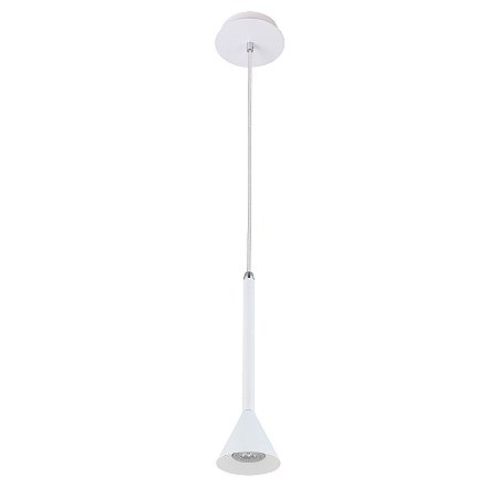 PENDENTE KONI D 10CM X 35CM  1XGU10 127V / 220V BRANCO