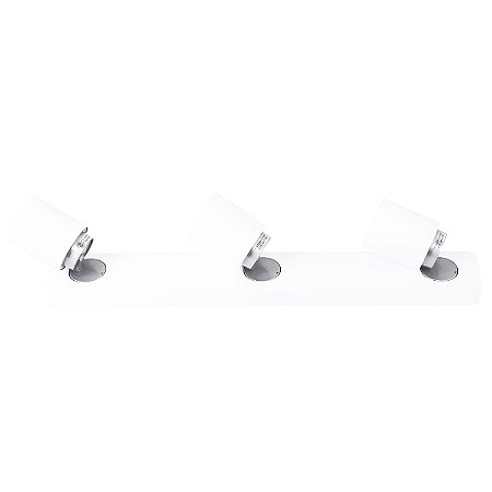 SPOT DE SOBREPOR SPIN 32CM X 7CM X 12,5CM  3XGU10 127V / 220V BRANCO