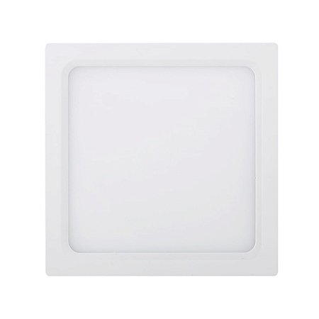 PLAFON DE SOBREPOR SMART ABS 28CM X 28CM X 4,2CM 24W 6500 K LED BRANCO