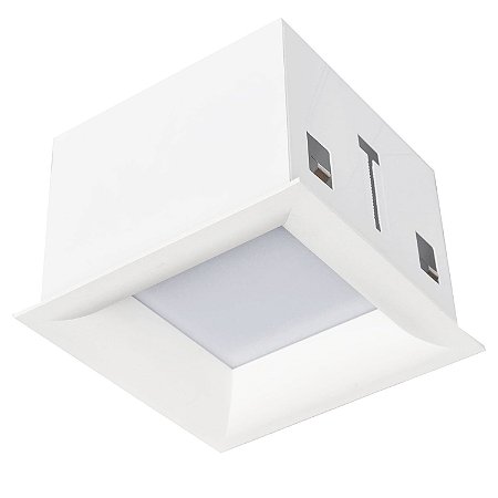 PLAFON TEC CURV 25CM X 25CM X 7,5CM 4000 K LED BRANCO