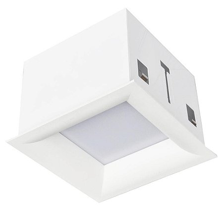 PLAFON TEC CURV 25CM X 25CM X 12CM  2XE27 127V / 220V BRANCO
