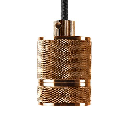 PENDENTE SOCKET D 5CM X 6CM  1XE27 127V / 220V COBRE
