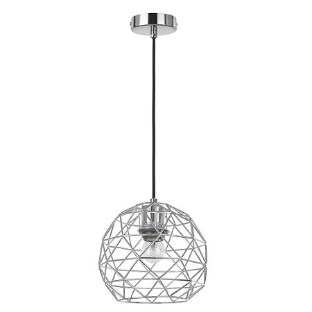 PENDENTE ARAMI D 20CM X 18CM  1XE27 127V / 220V CROMADO