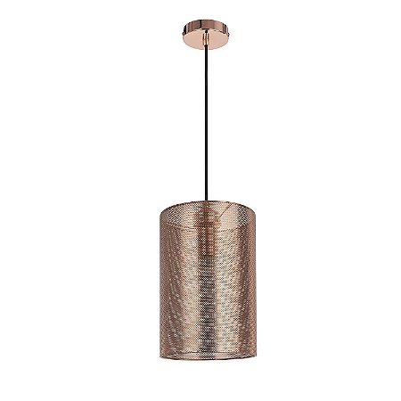 PENDENTE TELINHA D 20CM X 32CM  1XE27 127V / 220V COBRE