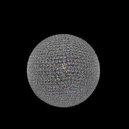 LUSTRE TRIBECA D 60CM X 60CM  8XG9 127V / 220V CROMADO E TRANSP