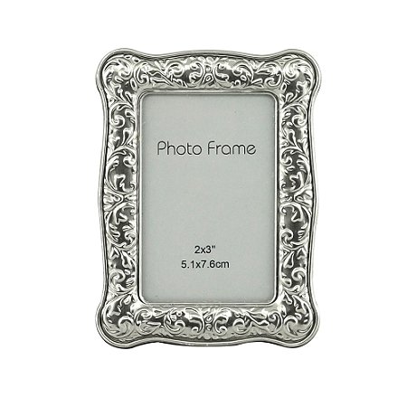 PORTA-RETRATO METAL PRATEADO 5x7cm