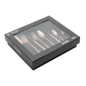 FAQUEIRO 48PC DE AÇO INOX PVD ROSÉ GOLD BERNA C/GIFT BOX