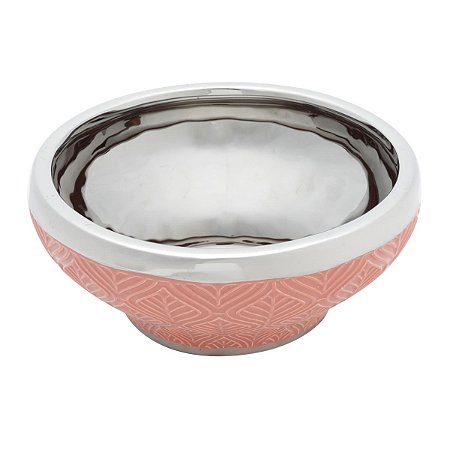 CENTRO DE MESA CERÂMICA CORAL 20x9cm