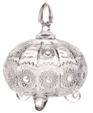 BOMBONIERE VERSAILLES EM CRISTAL ECOLOGICO 16X21CM