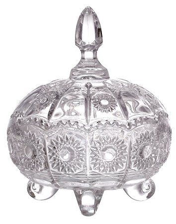 BOMBONIERE VERSAILLES EM CRISTAL ECOLÓGICO 11X13,5CM