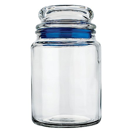 POTE DE VIDRO MULTIUSO 750 ML AZUL