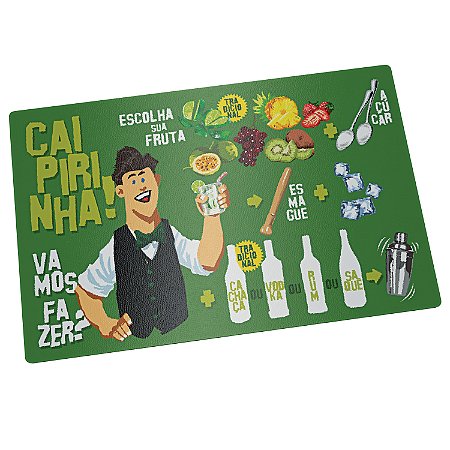 TABUA DE VIDRO PARA CAIPIRINHA 22 CM BARTENDER