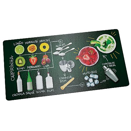 TABUA DE VIDRO PARA CAIPIRINHA 16 CM PASSO A PASSO