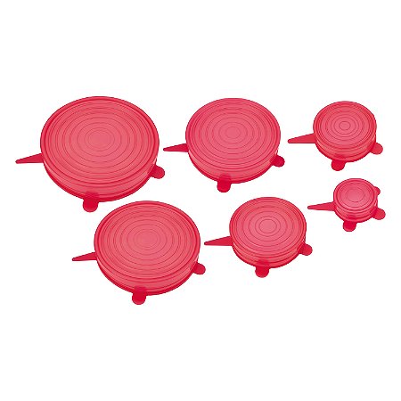 CJ. TAMPAS DE SILICONE 6 PC.