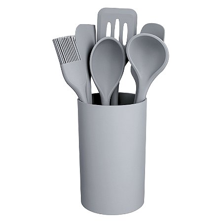 CJ. DE GADGETS DE SILICONE 7 PC. CINZA