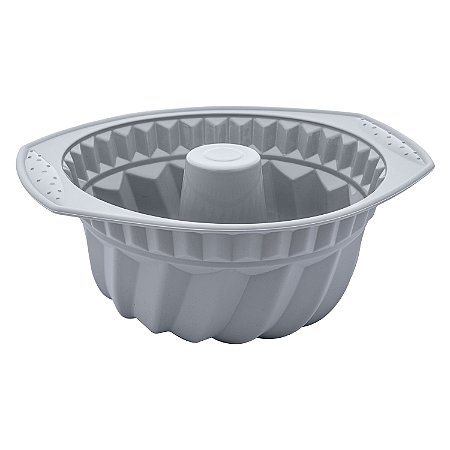 FORMA PARA BOLO DE SILICONE CINZA