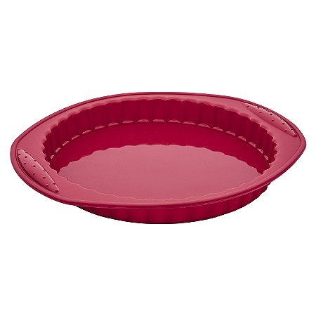 FORMA PARA TORTA DE SILICONE VERMELHA