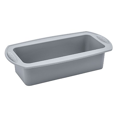 FORMA PARA PAO DE SILICONE CINZA