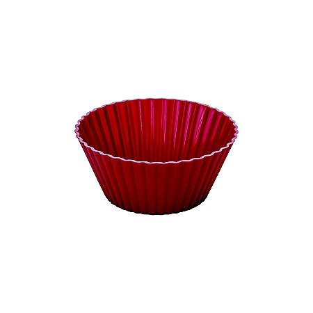 CJ. DE FORMAS PARA MINI BOLOS DE SILICONE 12 PCS VERMELHO