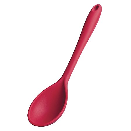 COLHER PARA ARROZ DE SILICONE VERMELHA