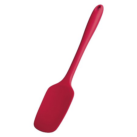 ESPATULA GRANDE DE SILICONE VERMELHA