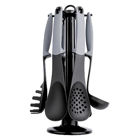 CJ. DE GADGETS DE NYLON 7 PC. CINZA