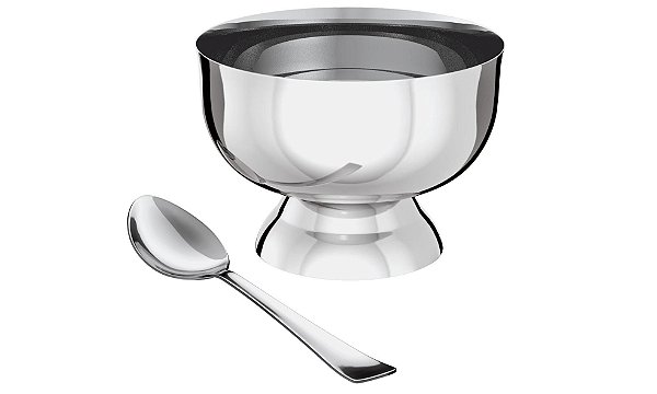 CJ. TACAS PARA SOBREMESA INOX 12 PC.