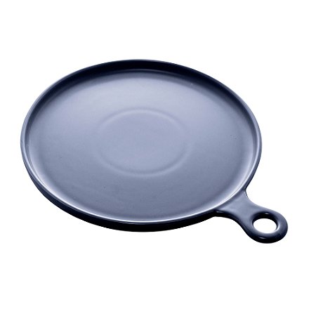 PRATO PORCELANA PRETO 32cm