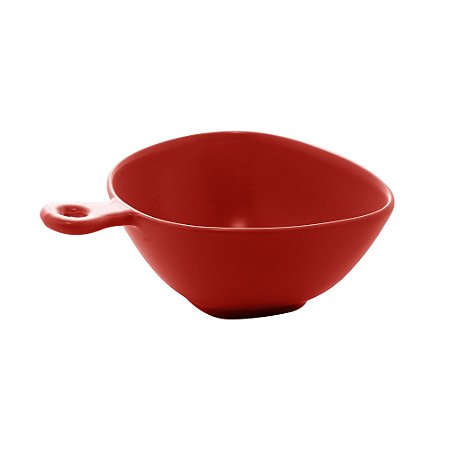 CJ 4 BOWLS PORCELANA VERMELHO 14x12x6cm