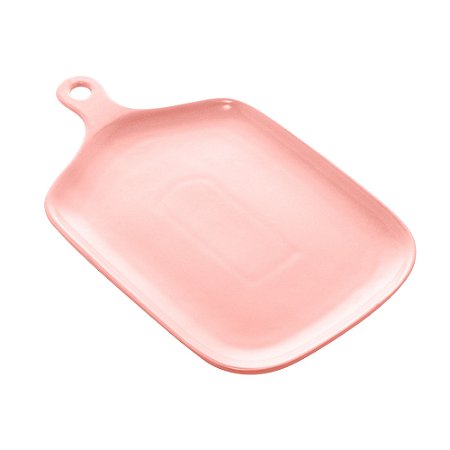 CJ 2 TRAVESSAS PORCELANA ROSA 26x16x2cm