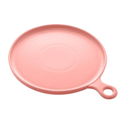 PRATO PORCELANA ROSA 32cm