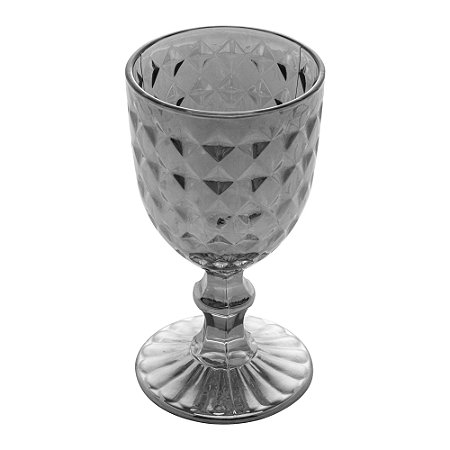 CJ 6 TAÇAS VIDRO P/VINHO DIAMANT CINZA 245ml