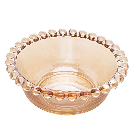 CJ 4 BOWLS CRISTAL PEARL ÂMBAR 12x4cm