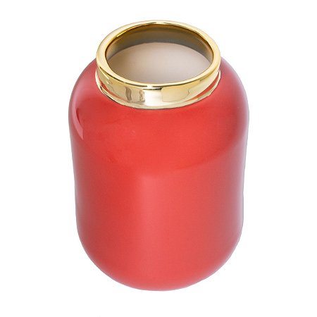 VASO DECORATIVO PORCELANA CORAL 15x21cm