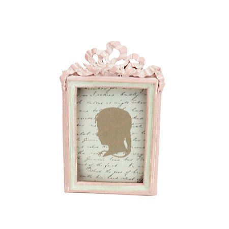 PORTA-RETRATO RESINA ROSA 6x9cm