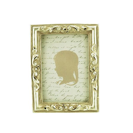 PORTA-RETRATO RESINA PRATEADO 6x9cm